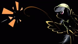 Size: 1920x1080 | Tagged: safe, artist:braukoly, derpibooru import, daring do, black background, simple background, wallpaper