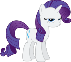 Size: 4172x3622 | Tagged: safe, artist:tomfraggle, rarity, pony, unicorn, boast busters, female, mare, simple background, solo, transparent background, unamused, vector