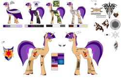 Size: 7937x5385 | Tagged: safe, artist:moonlight0shadow0, oc, oc only, oc:flare beam, pony, unicorn, wolf, anarchy, armor, bandage, belt, boots, camouflage, chest fluff, clothes, crown, dress, ear piercing, earring, eye scar, female, flannel, hoodie, icey-verse, jewelry, mare, next generation, nylon, offspring, pants, parent:flash sentry, parent:twilight sparkle, parents:flashlight, piercing, reference sheet, regalia, rust, scar, shield, shirt, shoes, simple background, sleeveless, socks, solo, stockings, sword, t-shirt, tanktop, tattoo, thigh highs, torn clothes, transparent background, unshorn fetlocks, wall of tags, weapon