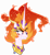 Size: 6000x6482 | Tagged: safe, artist:orin331, nightmare star, princess celestia, alicorn, pony, absurd resolution, bust, crown, enterplay, evil, evil grin, female, grin, jewelry, majestic as fuck, mane of fire, mare, merchandise, regalia, simple background, smiling, solo, trading card game, transparent background, vector