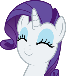 Size: 3941x4500 | Tagged: safe, artist:slb94, rarity, pony, unicorn, forever filly, cute, eyes closed, female, mare, simple background, smiling, solo, transparent background, vector