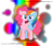 Size: 1200x1000 | Tagged: safe, artist:erikadaniel98, derpibooru import, pinkie pie, rainbow dash, earth pony, pegasus, pony, affection, female, lesbian, looking at each other, mare, pinkiedash, shipping, simple background, smiling, transparent background, watermark