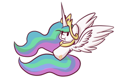 Size: 1500x1000 | Tagged: safe, artist:lyres-art, princess celestia, alicorn, pony, :t, chibi, female, mare, simple background, solo, spread wings, transparent background