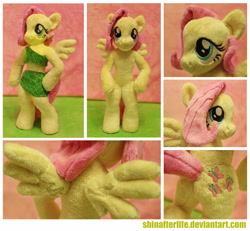 Size: 2090x1930 | Tagged: safe, artist:shindeeru, fluttershy, pony, anthro plushie, bipedal, clothes, irl, midriff, photo, plushie, skirt