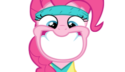 Size: 3500x2000 | Tagged: safe, artist:andy18, pinkie pie, earth pony, pony, clothes, faic, grin, happy, irrational exuberance, simple background, solo, transparent background, vector