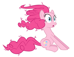 Size: 2660x2030 | Tagged: safe, artist:andy18, pinkie pie, earth pony, pony, messy mane, solo, windswept mane