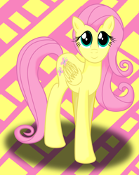 Size: 1572x1989 | Tagged: safe, artist:deannaphantom13, fluttershy, pegasus, pony, cute, looking at you, smiling, solo