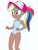 Size: 1536x2048 | Tagged: safe, artist:draymanor57, derpibooru import, edit, editor:michaelsety, rainbow dash, better together, equestria girls, forgotten friendship, clothes, human coloration, kotobukiya, kotobukiya rainbow dash, one-piece swimsuit, simple background, solo, swimsuit, white background