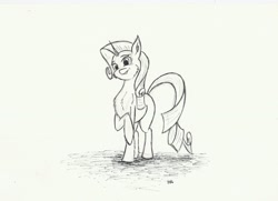 Size: 3440x2496 | Tagged: safe, artist:maneingreen, rarity, pony, unicorn, sketch, smiling, swiggity