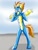 Size: 783x1020 | Tagged: dead source, safe, artist:blurryhooves-corner, derpibooru import, spitfire, human, bodysuit, clothes, costume, encasement, human to pony, latex, living suit, rubber, solo, transformation