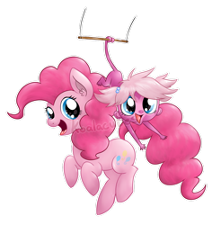 Size: 1024x1041 | Tagged: safe, artist:amberlea-draws, pinkie pie, earth pony, pony, minka mark, simple background, transparent background, watermark