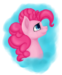 Size: 1024x1223 | Tagged: safe, artist:chbikemono, pinkie pie, earth pony, pony, bust, portrait, solo