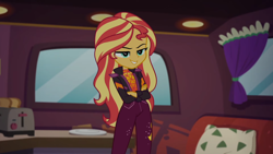 Size: 1280x720 | Tagged: safe, screencap, sunset shimmer, better together, equestria girls, sunset's backstage pass!, crossed arms