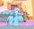 Size: 790x675 | Tagged: safe, derpibooru import, screencap, rainbow dash, pegasus, pony, party of one, bed, cute, dashabetes, female, mare, open mouth, solo, spread wings, wings