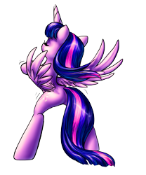 Size: 1508x1812 | Tagged: safe, artist:katputze, derpibooru import, twilight sparkle, twilight sparkle (alicorn), alicorn, pony, dancing, female, mare, solo, twerking