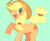 Size: 500x406 | Tagged: safe, artist:hiza take, applejack, earth pony, pony, pixiv, simple background, solo