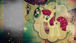 Size: 2049x1152 | Tagged: safe, artist:madblackie, derpibooru import, apple dumpling, apple family member, solo, wallpaper