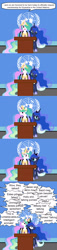 Size: 800x3512 | Tagged: safe, artist:sersys, princess celestia, princess luna, alicorn, pony, 4chan, brony, comic, drawthread, funny, funny as hell, german, hungarian, microphone, podium, portuguese, russian, this will end in tears, united nations, vulgar