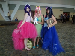 Size: 2048x1536 | Tagged: safe, derpibooru import, pinkie pie, rarity, twilight sparkle, human, cosplay, irl, irl human, photo