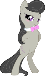 Size: 1546x2608 | Tagged: safe, artist:makintosh91, octavia melody, earth pony, pony, blushing, simple background, transparent background, vector