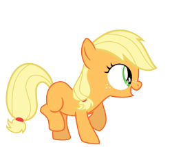 Size: 700x600 | Tagged: safe, artist:s.guri, applejack, earth pony, pony, filly, simple background, smiling, transparent background, vector