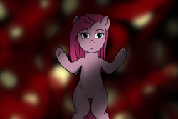 Size: 1500x1000 | Tagged: safe, artist:lazerblues, pinkie pie, earth pony, pony, bipedal, pinkamena diane pie, solo