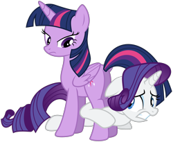 Size: 7304x6000 | Tagged: safe, artist:byteslice, derpibooru import, rarity, twilight sparkle, twilight sparkle (alicorn), alicorn, pony, unicorn, simple ways, absurd resolution, female, mare, simple background, transparent background, vector