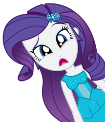 Size: 2122x2463 | Tagged: safe, artist:sketchmcreations, rarity, eqg summertime shorts, equestria girls, make up shake up, confused, fall formal outfits, frown, open mouth, simple background, transparent background, vector