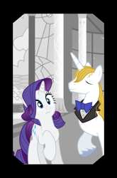 Size: 2126x3224 | Tagged: safe, artist:jayjaykolio, prince blueblood, rarity, pony, unicorn, female, male, rariblood, shipping, straight