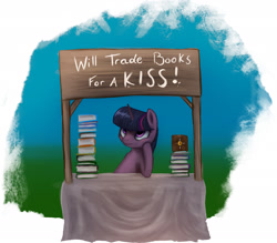 Size: 2191x1916 | Tagged: safe, artist:rain-gear, derpibooru import, twilight sparkle, book, kallisti, kissing booth, solo