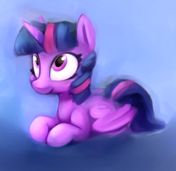 Size: 2470x2401 | Tagged: safe, artist:lilfunkman, twilight sparkle, twilight sparkle (alicorn), alicorn, pony, cute, female, mare, prone, solo, twiabetes