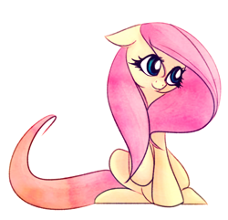 Size: 1508x1454 | Tagged: safe, artist:jubilannt, fluttershy, pegasus, pony, female, mare, simple background, solo