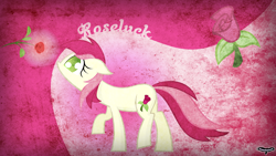 Size: 1920x1080 | Tagged: safe, artist:utteryludicrous, derpibooru import, roseluck, cutie mark, rose, vector, wallpaper