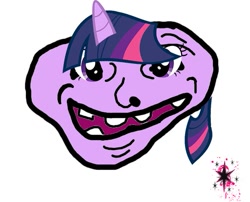 Size: 599x484 | Tagged: artist needed, safe, derpibooru import, twilight sparkle, solo, stylistic suck, trollface