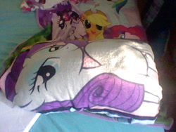 Size: 640x480 | Tagged: safe, applejack, pinkie pie, rarity, twilight sparkle, twilight sparkle (alicorn), alicorn, pony, female, fluffy, irl, mare, merchandise, photo, pillow