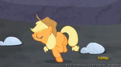 Size: 1274x705 | Tagged: safe, screencap, applejack, earth pony, pony, the cutie map, great moments in animation, wat, what is anatomy