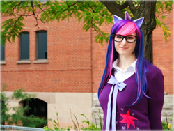 Size: 800x600 | Tagged: safe, artist:whimsical-angel, derpibooru import, twilight sparkle, human, cosplay, glasses, irl, irl human, photo, solo