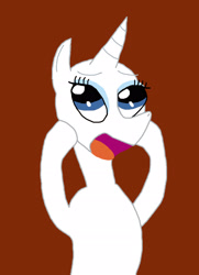 Size: 1938x2682 | Tagged: safe, artist:sb1991, rarity, pony, unicorn, challenge, equestria amino, hairless, maneless, reaction, shocked