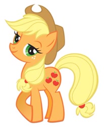 Size: 350x425 | Tagged: safe, applejack, earth pony, pony, simple background, solo, stock vector, vector, white background