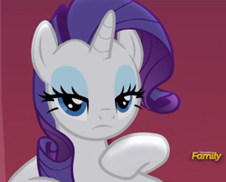 Size: 890x718 | Tagged: safe, screencap, rarity, pony, unicorn, fame and misfortune, flawless, rarity is not amused, solo, unamused