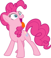 Size: 5208x6000 | Tagged: safe, artist:aethon056, pinkie pie, earth pony, pony, the one where pinkie pie knows, .svg available, absurd resolution, behaving like a dog, puppy pie, simple background, solo, transparent background, vector