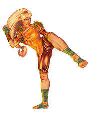 Size: 900x1255 | Tagged: safe, artist:lizbones, part of a set, applejack, human, clothes, commission, dungeons and dragons, female, freckles, high kick, humanized, kick, looking at you, monk, simple background, solo, transparent background