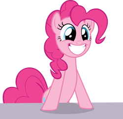 Size: 6204x6000 | Tagged: safe, artist:itv-canterlot, pinkie pie, earth pony, pony, the one where pinkie pie knows, .ai available, absurd resolution, forced smile, grin, simple background, solo, transparent background, vector