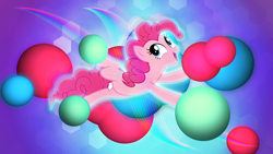 Size: 3840x2160 | Tagged: safe, artist:djdavid98 edits, artist:game-beatx14, pinkie pie, earth pony, pony, solo, wallpaper