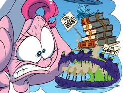 Size: 1656x1240 | Tagged: safe, artist:jay fosgitt, idw, pinkie pie, earth pony, pony, spoiler:comic, spoiler:comicff22, cake