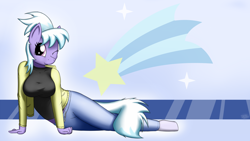 Size: 1920x1080 | Tagged: safe, artist:devs-iratvs, derpibooru import, cloudchaser, anthro, pegasus, unguligrade anthro, breasts, busty cloudchaser, cute, female, hooves, looking at you, smiling, solo, wallpaper, wink