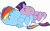 Size: 5113x3208 | Tagged: safe, artist:mintbronycrunch, derpibooru import, rainbow dash, twilight sparkle, unicorn twilight, pegasus, pony, unicorn, baby, baby dash, baby pony, babylight sparkle, cute, daaaaaaaaaaaw, dashabetes, diaper, duo, eyes closed, female, foal, hnnng, newborn, on back, simple background, sleeping, smiling, transparent background, twiabetes, younger