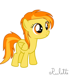 Size: 1024x1126 | Tagged: safe, artist:rulette, derpibooru import, spitfire, filly, solo