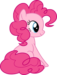 Size: 8000x10582 | Tagged: safe, artist:luckreza8, pinkie pie, earth pony, pony, scare master, .svg available, absurd resolution, cute, diapinkes, inkscape, simple background, sitting, solo, transparent background, vector