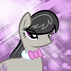 Size: 1000x1000 | Tagged: safe, artist:nightbluemoon, octavia melody, earth pony, pony, female, gradient background, mare, solo